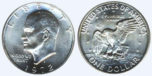 1972 Eisenhower Dollar