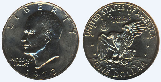 1973 Eisenhower Dollar