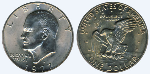 1977 Eisenhower Dollar