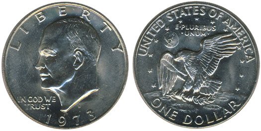 1972 Eisenhower Silver Dollar Value Chart