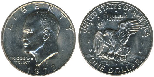 1973 Eisenhower Dollar